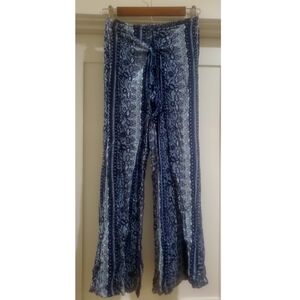 Style & Co. Navy and White Wide Leg Pants